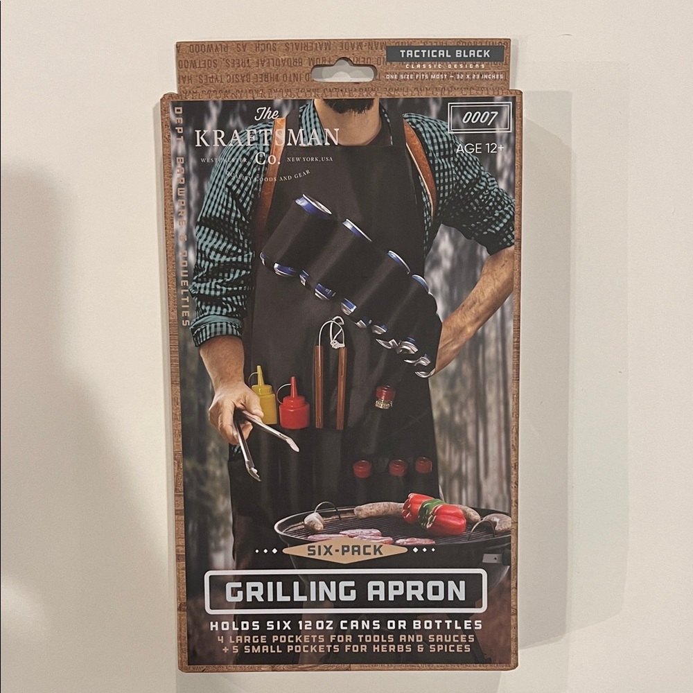 Tactical Black Grilling Apron NWT